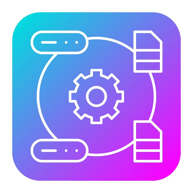 El icono del vector de transformación de datos se puede utilizar para el conjunto de iconos de análisis de datos