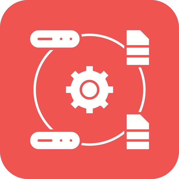 El icono del vector de transformación de datos se puede utilizar para el conjunto de iconos de análisis de datos