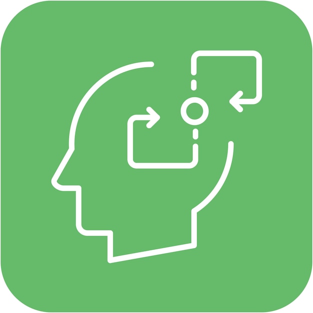El icono del vector de transformación se puede utilizar para el conjunto de iconos de crecimiento personal