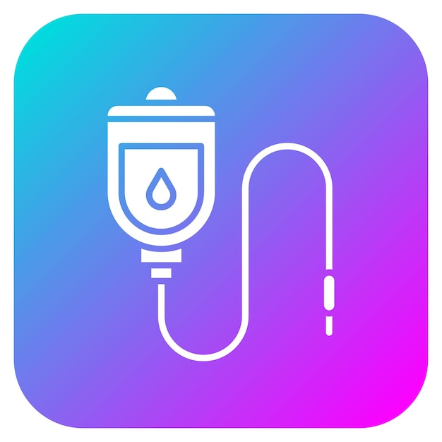 El icono del vector de transfusión se puede utilizar para el conjunto de iconos médicos