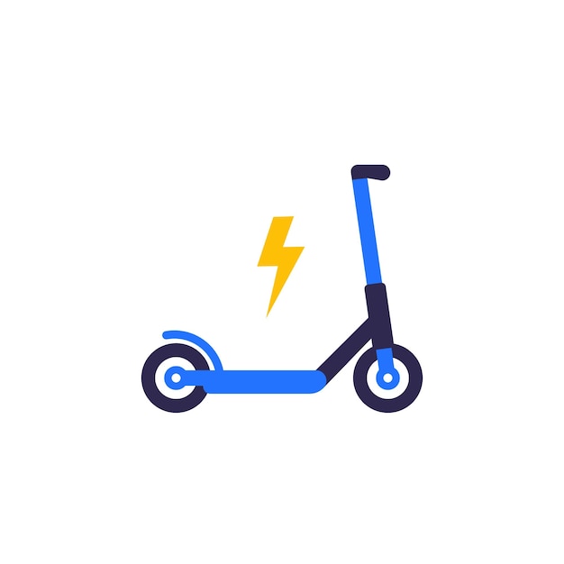 Icono de vector de transporte eléctrico de patinete