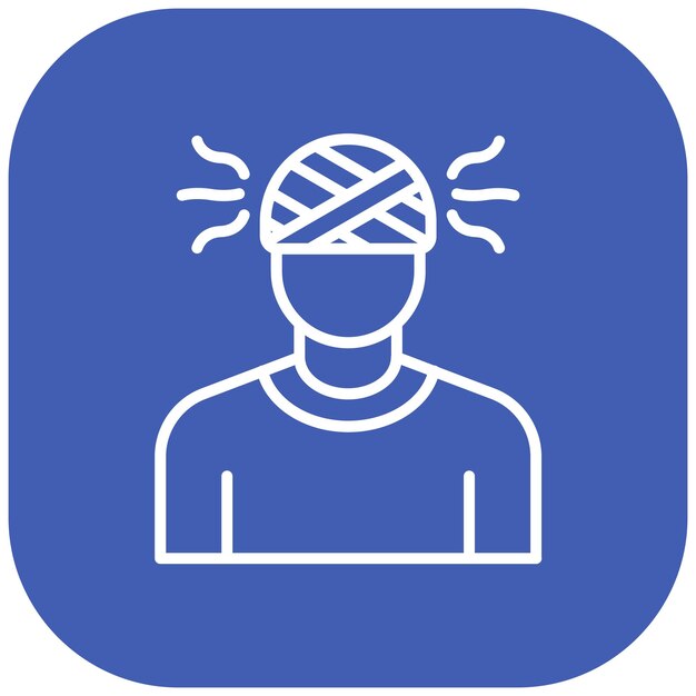 El icono del vector de trauma se puede usar para el conjunto de iconos de desastres naturales