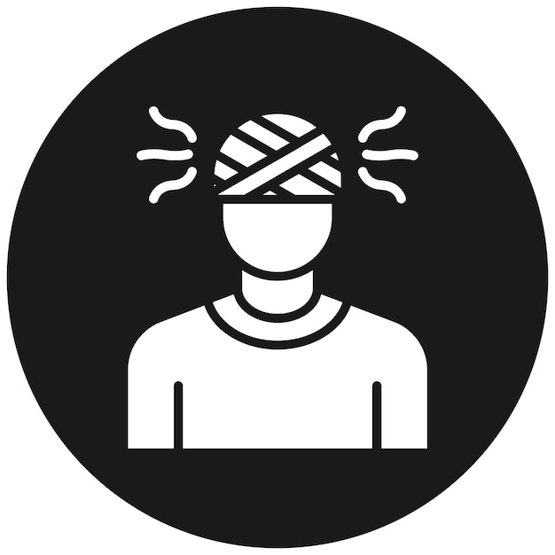El icono del vector de trauma se puede usar para el conjunto de iconos de desastres naturales