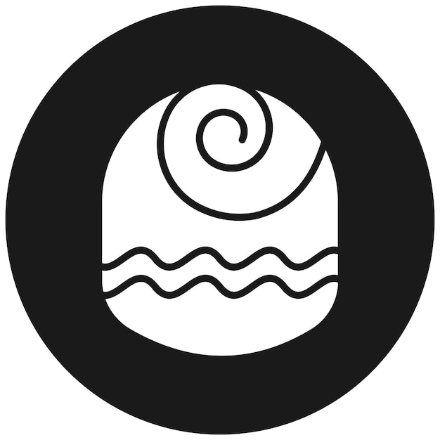 El icono del vector de la trufa se puede usar para el conjunto de iconos de dulces y caramelos