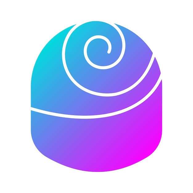 El icono del vector de la trufa se puede usar para el conjunto de iconos de la panadería