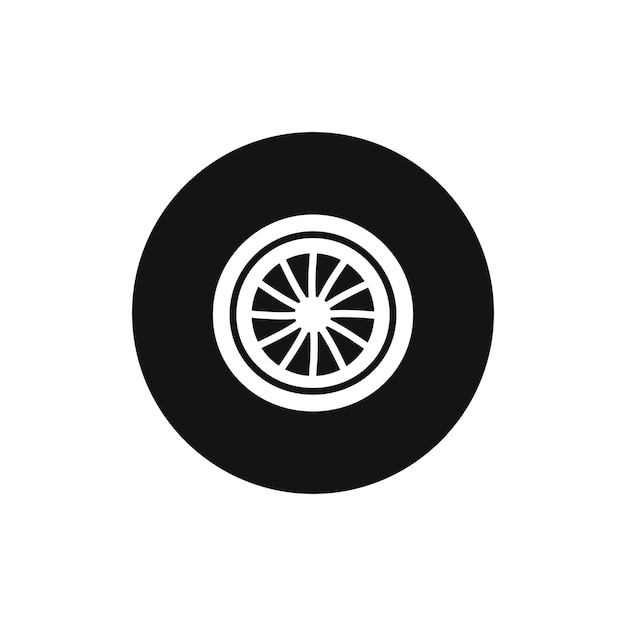 Icono del vector de la turbina del plano