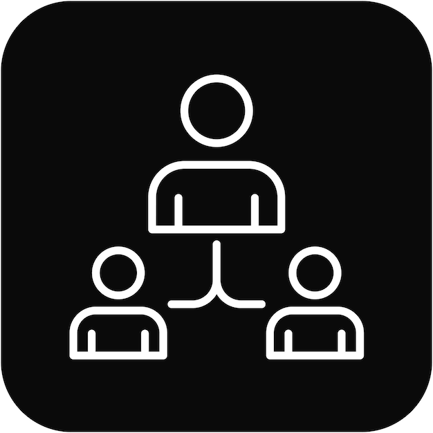 El icono del vector de tutoría se puede utilizar para el conjunto de iconos de crecimiento personal