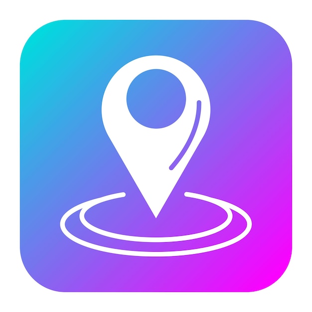 El icono del vector de ubicación se puede usar para el conjunto de iconos de la lavandería