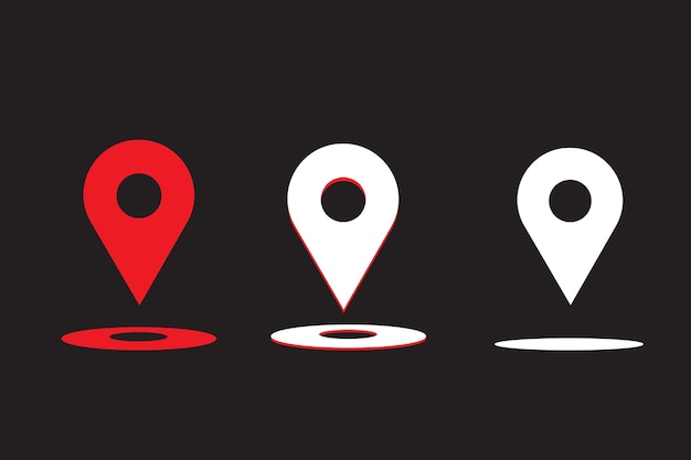 Icono del vector de ubicación
