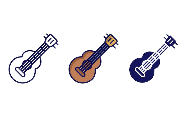 Icono de vector de ukelele