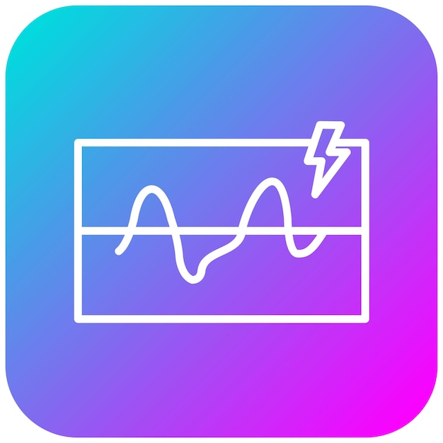 El icono del vector de umbral eléctrico se puede utilizar para el conjunto de iconos de fabricación
