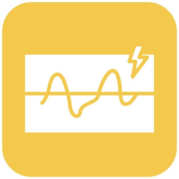 El icono del vector de umbral eléctrico se puede utilizar para el conjunto de iconos de fabricación