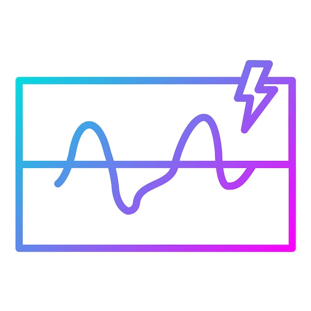 El icono del vector de umbral eléctrico se puede utilizar para el conjunto de iconos de fabricación