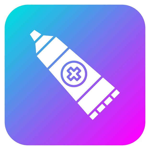 El icono del vector del ungüento se puede utilizar para el conjunto de iconos médicos