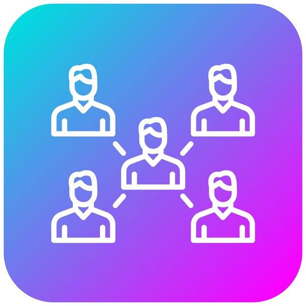 El icono del vector de unidad se puede usar para el conjunto de iconos de trabajo en equipo