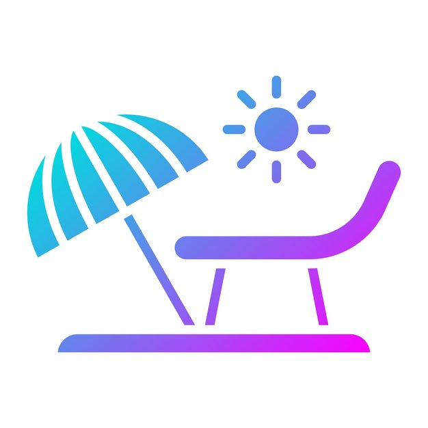 El icono del vector de vacaciones se puede utilizar para el conjunto de iconos de vacaciones y turismo