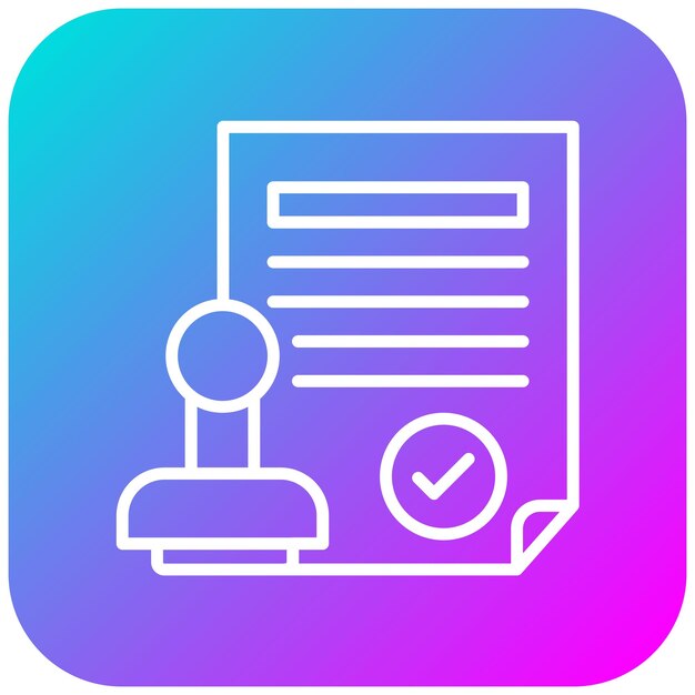 El icono del vector de validación puede utilizarse para el conjunto de iconos de garantía de calidad
