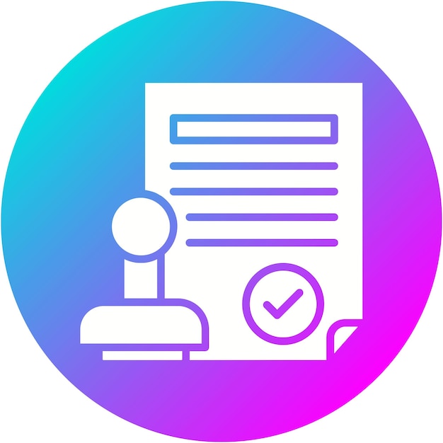 El icono del vector de validación puede utilizarse para el conjunto de iconos de garantía de calidad