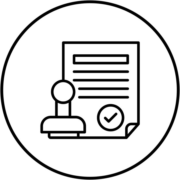 El icono del vector de validación puede utilizarse para el conjunto de iconos de garantía de calidad