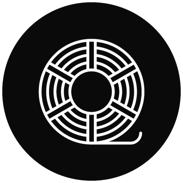 El icono del vector de la varilla de alambre se puede utilizar para el conjunto de iconos de metalurgia