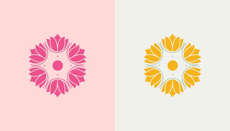 Vector icono de vector. vector de diseño de logotipo de emblema bohemio elegante en contorno de estilo de lujo lineal