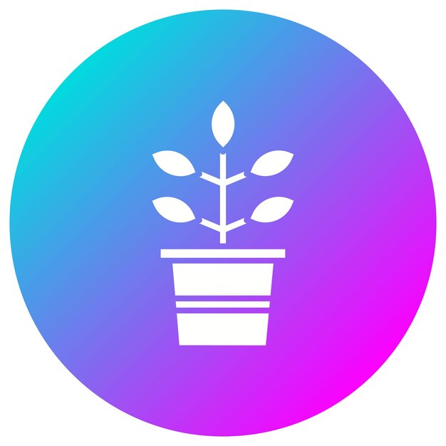 El icono del vector vegetal se puede utilizar para el conjunto de iconos de Investigación y Ciencia