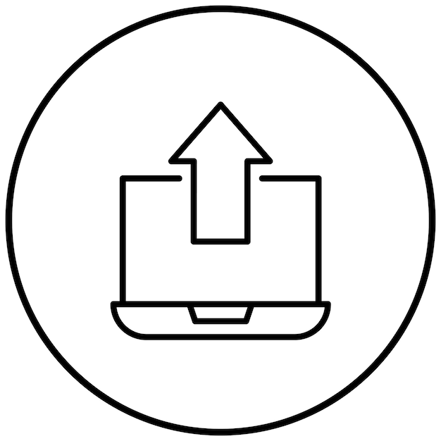 El icono del vector de velocidad de salida se puede utilizar para el conjunto de iconos de producción en masa