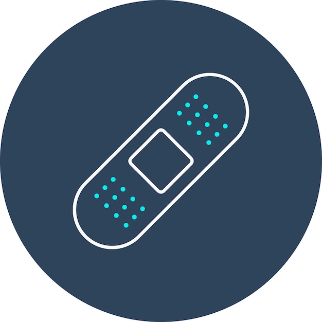 El icono del vector de vendaje se puede utilizar para el conjunto de iconos de farmacia