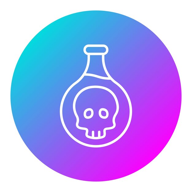 El icono del vector de veneno se puede usar para el conjunto de iconos de la policía