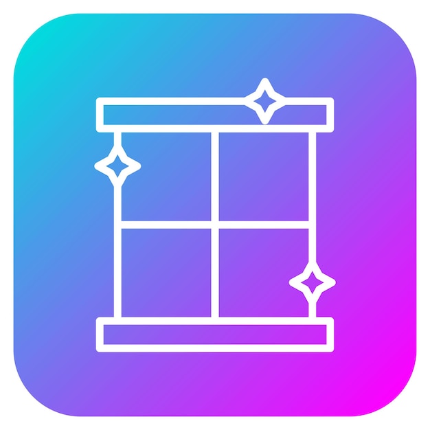 El icono de vector de ventana limpia se puede usar para el conjunto de iconos de limpieza de la casa