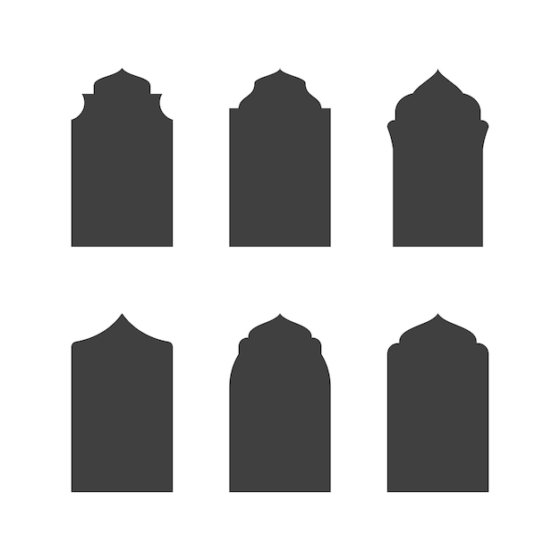 Icono de Vector de ventana de mezquita