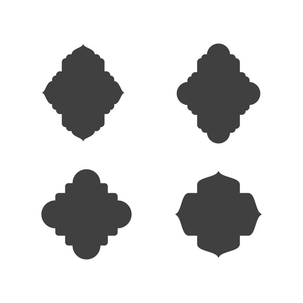 Icono de Vector de ventana de mezquita