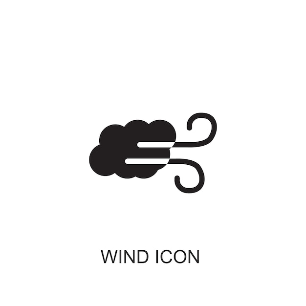 Icono del vector del viento
