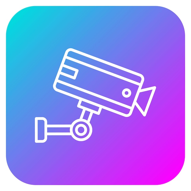 El icono del vector de vigilancia se puede utilizar para el conjunto de iconos de Smart City