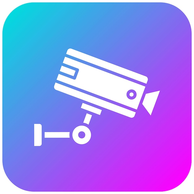 El icono del vector de vigilancia se puede utilizar para el conjunto de iconos de Smart City