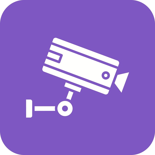 El icono del vector de vigilancia se puede utilizar para el conjunto de iconos de Smart City