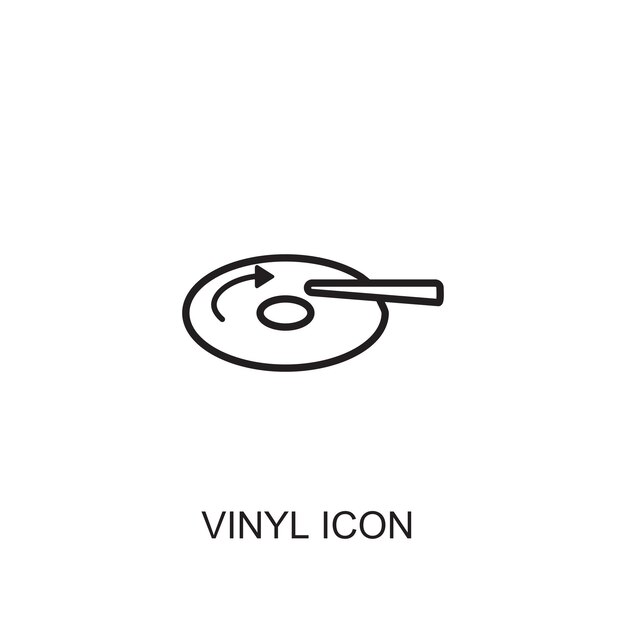 Icono del vector de vinilo