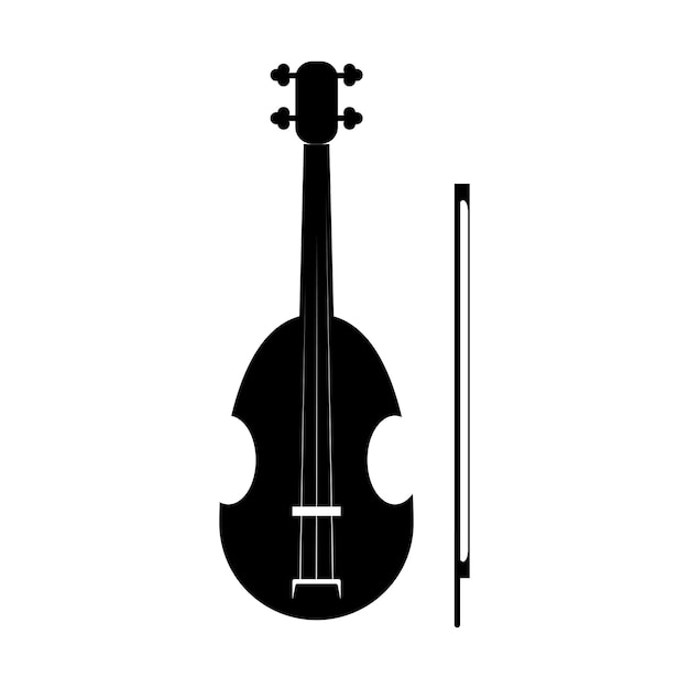 Icono de vector de violín