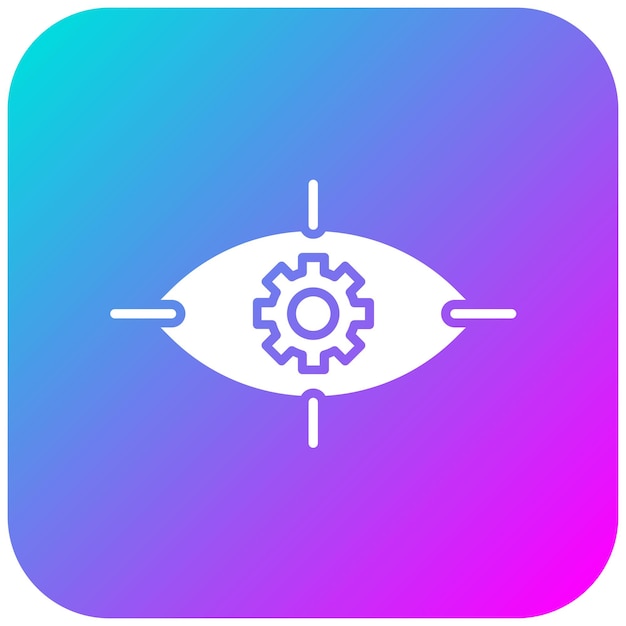 El icono del vector de visión se puede utilizar para el conjunto de iconos de la economía empresarial