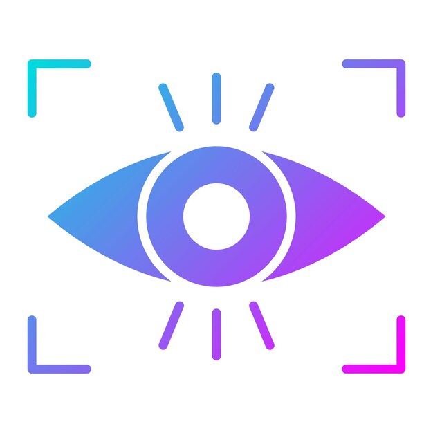 El icono del vector de visión se puede utilizar para el conjunto de iconos de negocios basados en el hogar