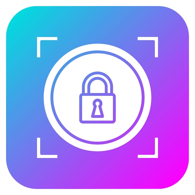 El icono del vector de visión de seguridad se puede utilizar para el conjunto de iconos de protección y seguridad