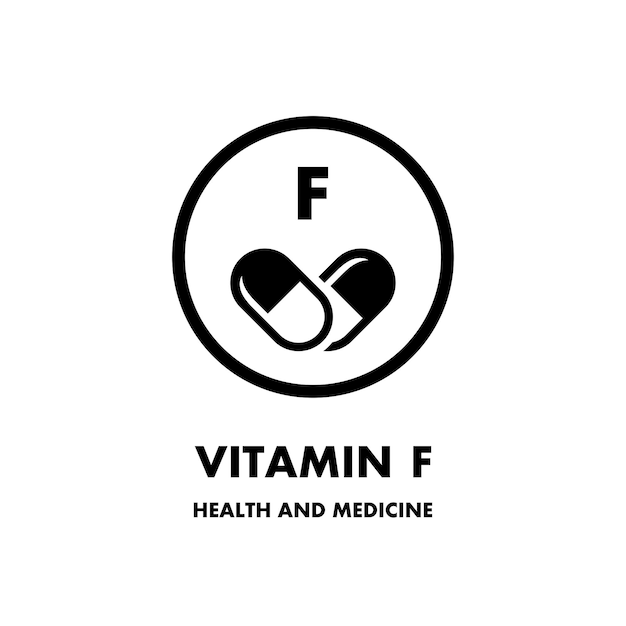 Vector icono del vector de vitamina f icono del vector para la salud icono de la píldora de vitaminas