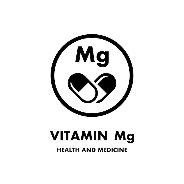 Icono del vector de la vitamina Mo Icono del vector para la salud Icono de la píldora de vitaminas