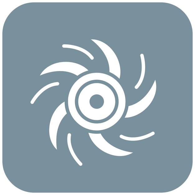 El icono del vector de vórtice se puede usar para el conjunto de iconos de ciencia ficción
