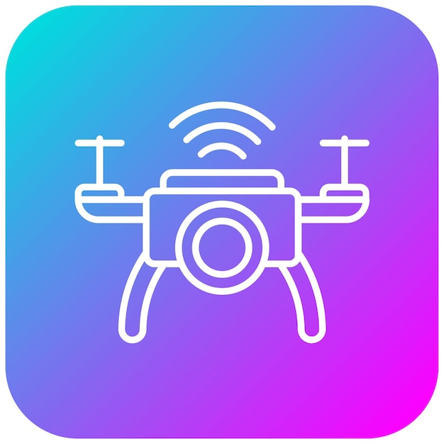 El icono de vector de vuelo inteligente se puede utilizar para el conjunto de iconos de Internet de las Cosas