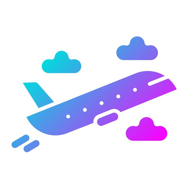 El icono del vector de vuelo se puede utilizar para el conjunto de iconos de inmigración