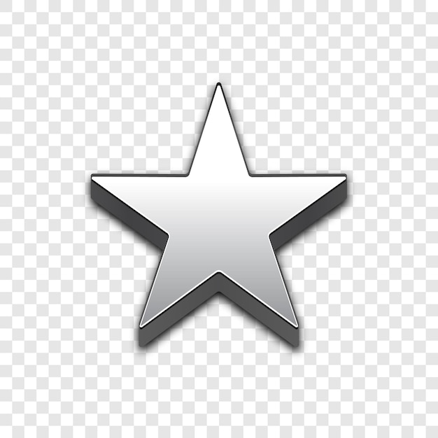 Icono de vector web 3d aislado estrella