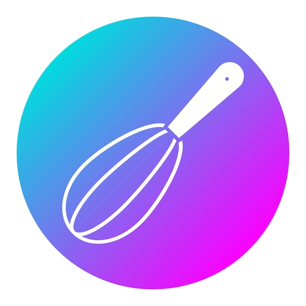 El icono del vector Whisk se puede usar para el conjunto de iconos de la panadería