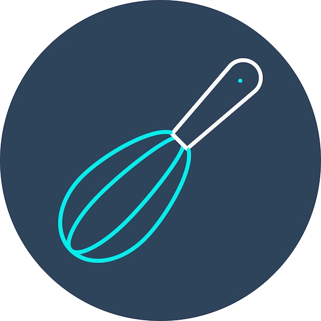 El icono del vector Whisk se puede usar para el conjunto de iconos de la panadería