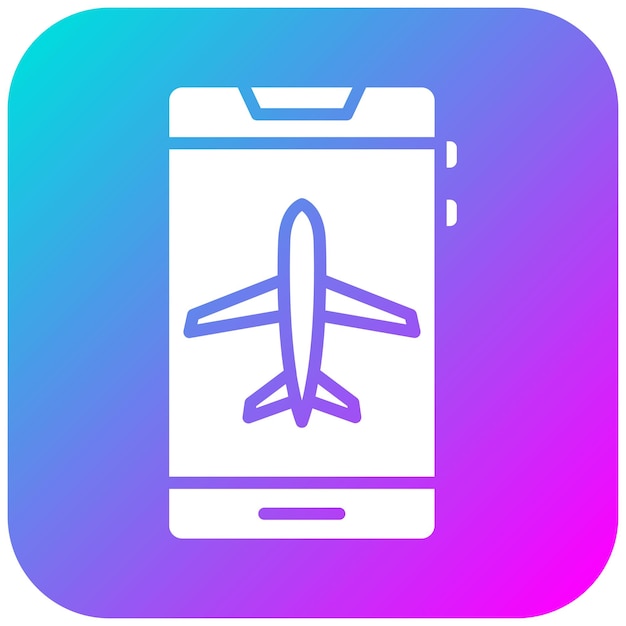 El icono vectorial activo en el modo avión se puede utilizar para el conjunto de iconos de la interfaz de usuario móvil